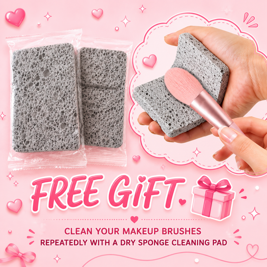Free dry cleaning sponge pad