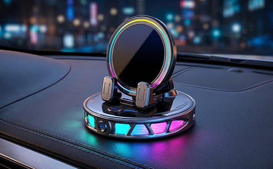 RGB Auto-Clamping Wireless Car Charger