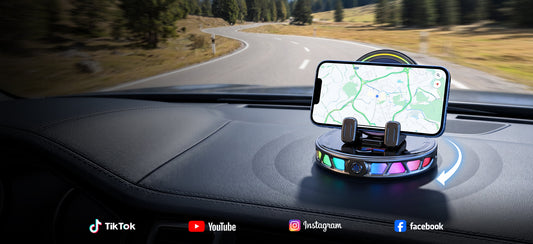 RGB Auto-Clamping Wireless Car Charger