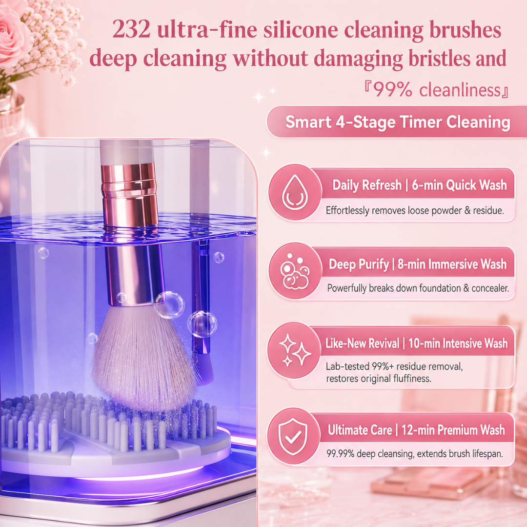 Makeup brush cleaning routine